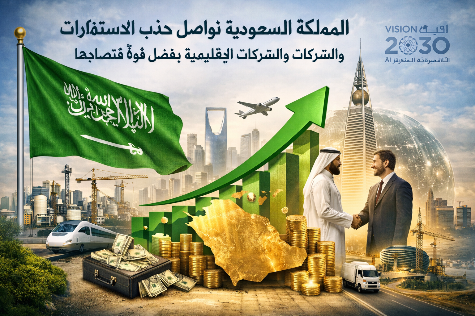 🇸🇦 المملكة العربية السعودية تواصل جذب الاستثمارات والشركات الإقليمية بفضل قوة اقتصادها