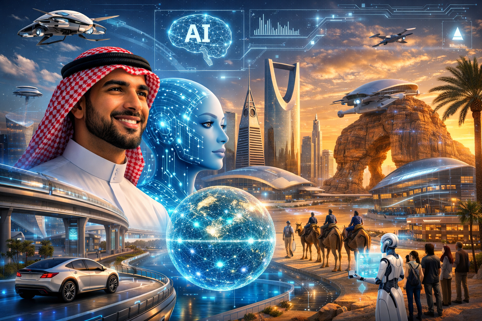 🇸🇦 السعودية توسّع الابتكار في الذكاء الاصطناعي ومشاريع السياحة — 7 يونيو 2026