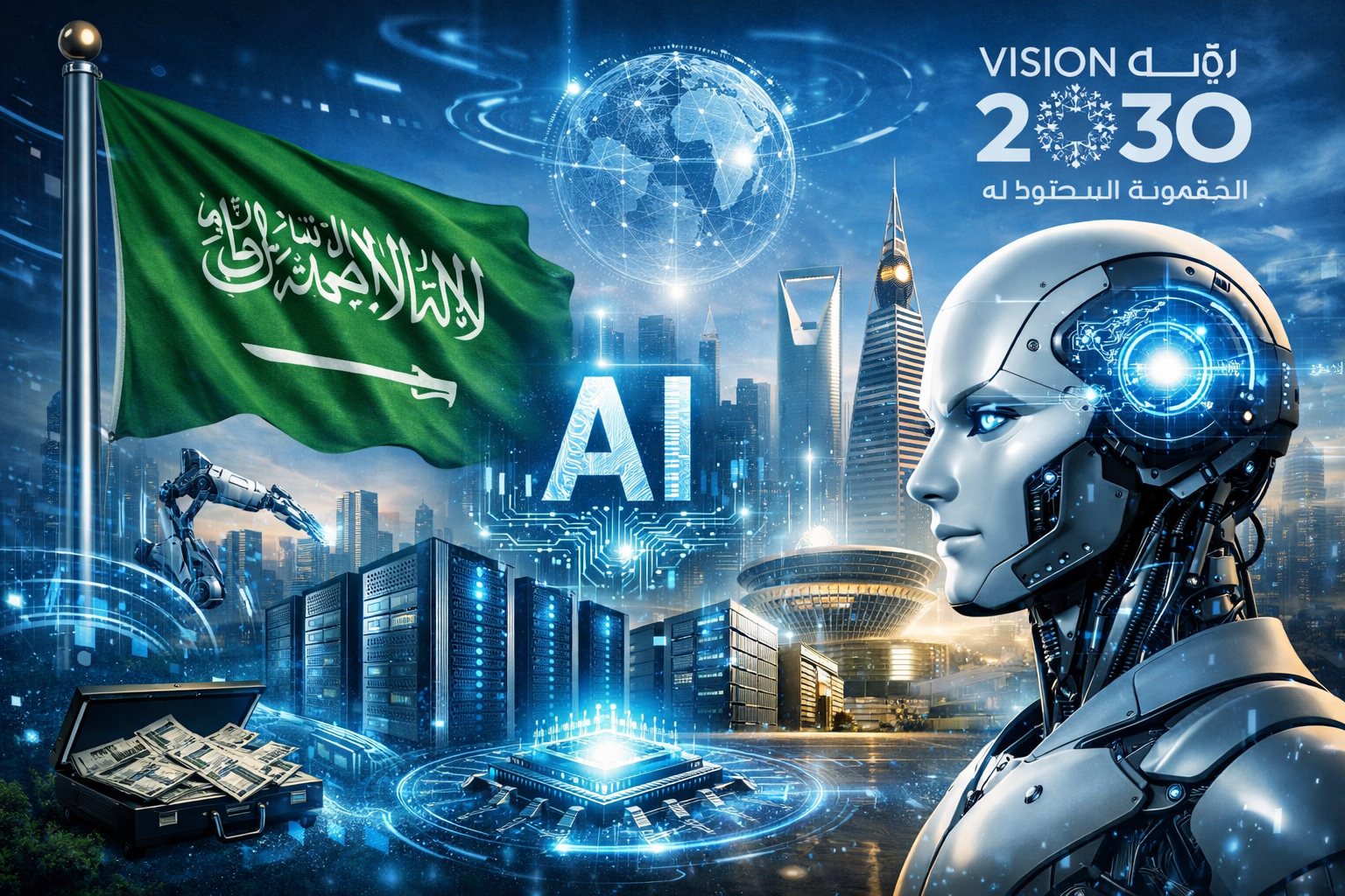 🇸🇦 المملكة العربية السعودية تسرّع توسعها في الذكاء الاصطناعي عبر مشاريع ضخمة لمراكز البيانات