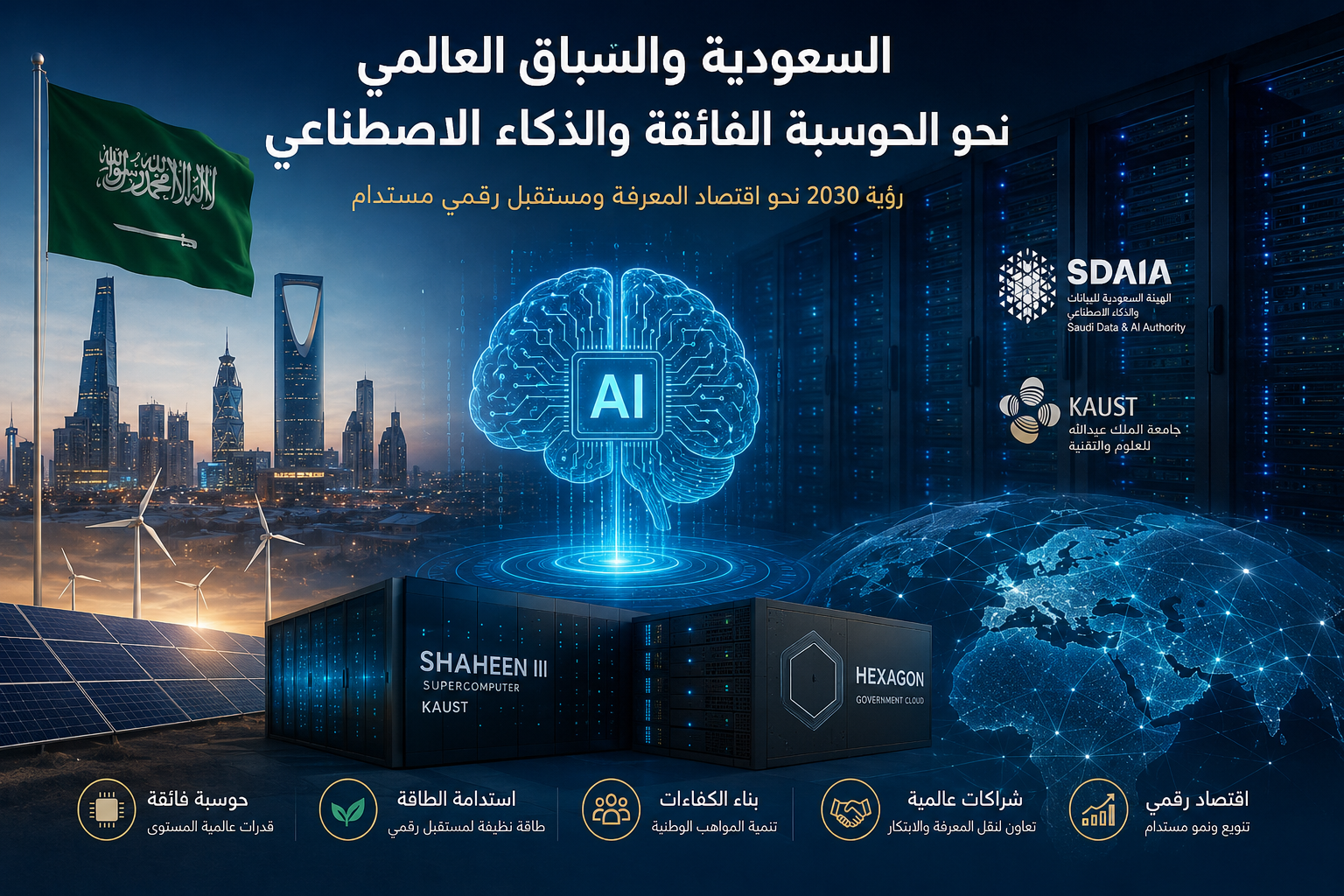 السعودية والسباق العالمي نحو الحوسبة الفائقة والذكاء الاصطناعي