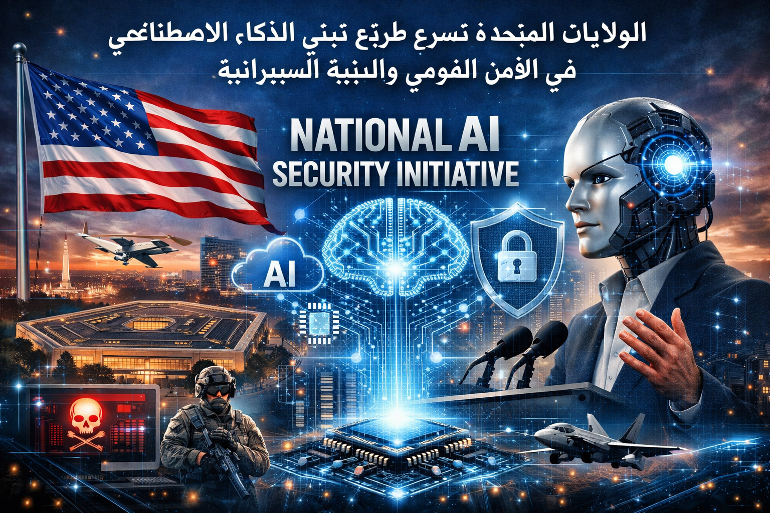🇺🇸 الولايات المتحدة تسرّع تبني الذكاء الاصطناعي في الأمن القومي والبنية السيبرانية